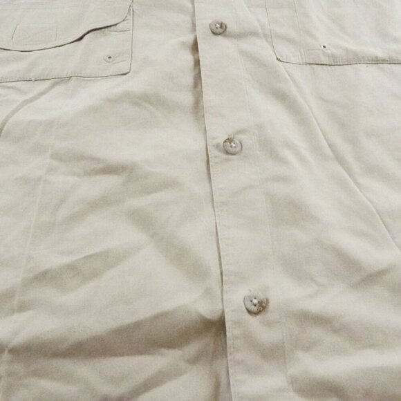 Columbia Men's Casual Button Down Shirt - Light Tan - Picture 2 of 13